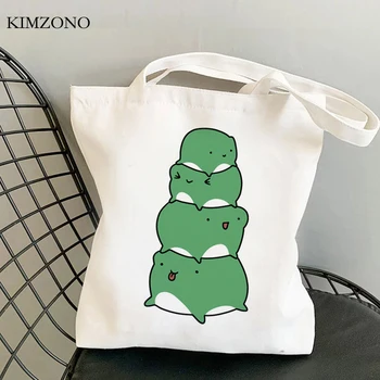 Лягушка сумка для покупок мешок для вторичной переработки многоразовая сумка bolso shopper tote холщовая сумка sacola sac cabas sacolas