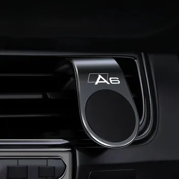 Магнитный автомобильный держатель для телефона Автомобильный держатель для телефона Сильный магнитный держатель для смартфона Мобильный держатель на подставке для Audi A6 Автомобильный аксессуар