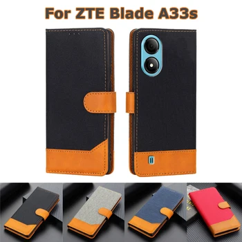 Магнитный чехол-кошелек для Funda ZTE Blade A33s чехол PU кожа Capa Раскладушка для телефона для Capinha De Celular ZTE Blade A33s Coque