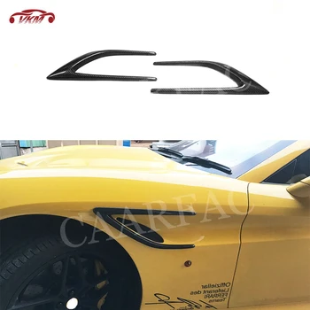 Материал из углеродного волокна Боковые плавники переднего бампера Крыло Авто Украшение Для Ferrari California 2015 Styling