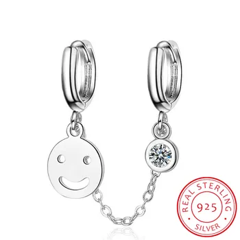 Мини-обруч для улыбки с двойным отверстием с cz station chain подарок для подруги высшего качества 925 стерлингового серебра для девочки