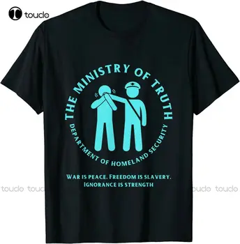 Министерство правды Дезинформация Совет по управлению Футболка Женская бейсбольная рубашка Уличная одежда Оверсайз Мужские футболки Ретро