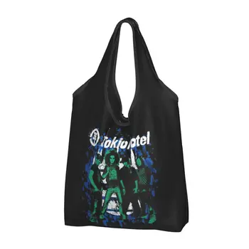 Многоразовые сумки для продуктов Tokio Hotel Rock Складные сумки для покупок в стиральной машине Большая сумка для хранения Eco Легкая