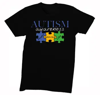 Мужская борьба с аутизмом Autistic Blue Puzzle Piece Футболка с поддержкой детей