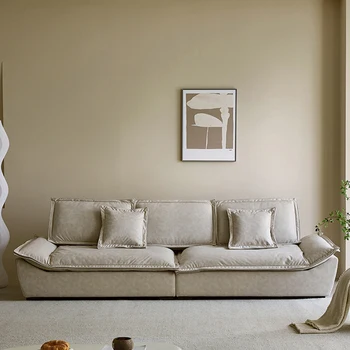 Мягкий роскошный диван для гостиной Современная ткань Плюшевый дизайнерский диван для гостиной Ленивый диван Soggiorno di Lusso Итальянская мебель