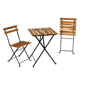  набор складных столов и стульев для патио из 3 предметов
