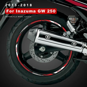 Наклейки на колеса мотоцикла водонепроницаемые для Suzuki Inazuma GW250 GW 250 Аксессуары 2013-2018 Наклейка на обод 17-дюймовая лента