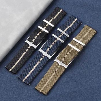 Нейлоновый военный ремешок для часов Tudor Мужской тканый холст для Seiko Спортивные ремешки для Rolex 20 мм 22 мм Быстросъемный тканевый браслет