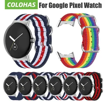 нейлоновый ремешок для Google Pixel Watch Спортивный ремешок для пиксельных часов Смарт-часы Браслет Замена браслета для часов Аксессуары