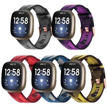 нейлоновый ремешок для часов Fitbit Versa 2 / Versa Lite / Blaze Strap Браслет Sport Дышащий ремешок на запястье Замена для Fitbit Smart