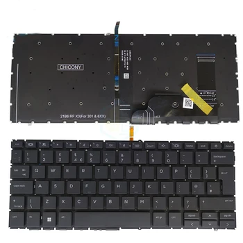Новая британская клавиатура Big Enter для HP ProBook 440 G9 445 G9 с подсветкой без рамки