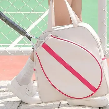 Новая корейская версия Портативная сумка для бадминтона на одно плечо с эргономичным дизайном Сумка для теннисных ракеток для женщин