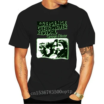 Новая натуральная футболка для взрослых Creedence Clearwater Revival Green River