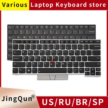 Новая русская клавиатура с подсветкой для ноутбука Lenovo Thinkpad E480 E490 T480S L480 T490 T495 L380 L390 Yoga L490 P43s E485 E495