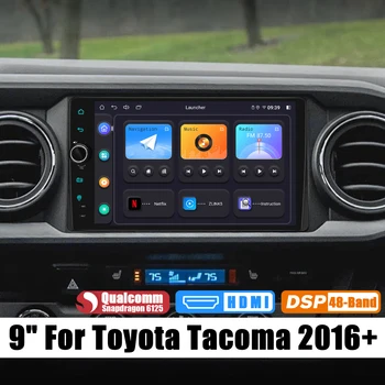 Новейшая автомобильная стереомагнитола Android с GPS-навигацией Мультимедийный плеер Carplay для Toyota Tacoma 2016+ Plug And Play