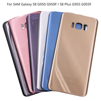 Новое для Samsung Galaxy S8 G950 G950F S8 Plus G955 G955F Аккумулятор Задняя крышка Задняя дверь 3D Стеклянная панель Корпус Корпус Клей Replac
