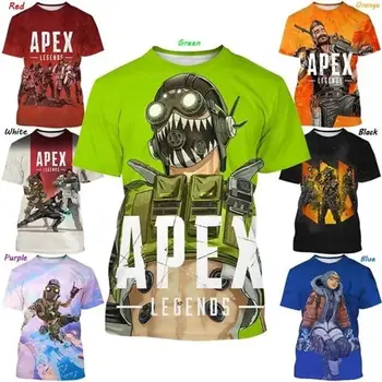 Новое поступление Apex Legends Графическая футболка для мужчин Одежда 3D Печать Игра Футболки Мода Уличная Мода Веселые Дети Топы с коротким рукавом