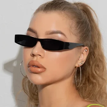Новые европейские и американские ретро маленькие квадратные солнцезащитные очки в малой оправе женские приливы и отливы Wind Street Shot Sunglasses Очки для мужчин