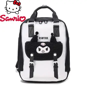 Новый модный рюкзак Sanrio Kuromi Женский рюкзак люксового бренда 3D мультфильм Симпатичная школьная сумка для девочек Большая емкость Высокое качество