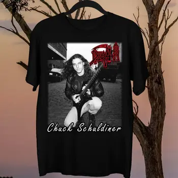Новый популярный Chuck Schuldiner 80-е годы футболка с коротким рукавом унисекс все размеры рубашка 1N3793 с длинными рукавами
