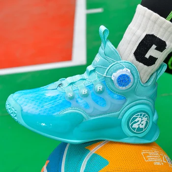 новый стиль дизайна детская обувь модная спортивная баскетбольная обувь для мальчиков противоскользящая повседневная обувь детская спортивная обувь для бега