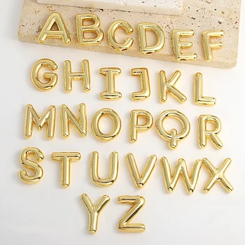 Новый хип-хоп 26 букв бусины кулон персонализированный алфавит от А до Я 3D Шарм Инициалы Имя Ожерелье Аксессуары Для изготовления ювелирных изделий своими руками