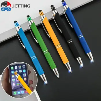  новый шариковая ручка с сенсорным экраном 3 в 1 со светодиодной подсветкой для iPad Phone School Writing Pens 14,1 * 1,1 см