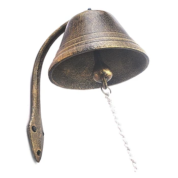 Обеденный колокольчик для снаружи или внутри Винтажный садовый молоток Деревенский приветственный звонок на стену