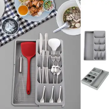  Органайзер для посуды ABS Кухонные столовые приборы для хранения Нож Вилка Лоток Ящик Посуда Органайзер Столовые приборы Нож Ящик для хранения Для посуды