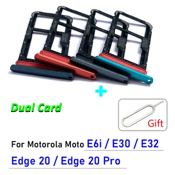Оригинальная замена для SIM-карты Motorola Moto E6i E30 E32 Edge 20 Pro Лоток для чипов слот выдвижной ящик держатель адаптер аксессуары + штифт