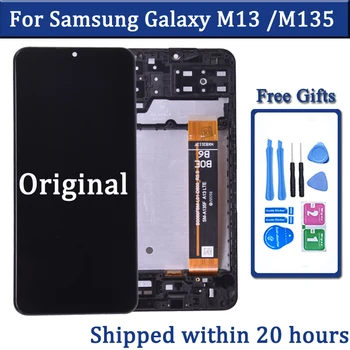 Оригинальный 6,6 дюйма для Samsung Galaxy M13 M135 ЖК-дисплей с сенсорным экраном в сборе с дигитайзером для Samsung M135 SM-M135F LCD