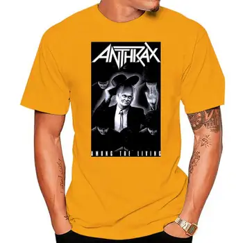 Официальный Anthrax Amoung Футболка Живая Камень Пригоршня Поклонение Топот 442 Два Эв
