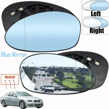Переднее левое правое зеркало с подогревом белое синее стекло крыло водителя со стороны пассажира для BMW E81 E87 E82 E88 2004-13 E46 E90 E93 05-10