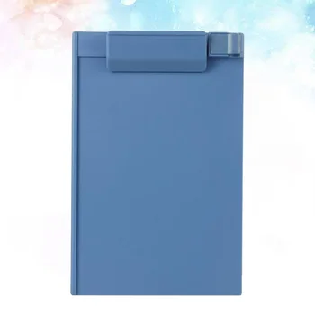 Пластиковый A5 Clipboard Profile Clip Держатель бумаги из ДВП Письменные папки для школьных классов Офис (небесно-голубой)