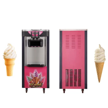  Полностью автоматическая машина для приготовления мягкого мороженого, три вкуса десертов, машина для клубничного мороженого
