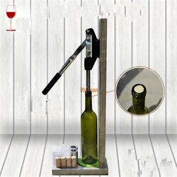 Портативная ручная ручная укупорочная пробка для пивных бутылок с вином Машина для вставки пресса Красное вино Мягкие пробки Укупорка бутылок Машина для запечатывания