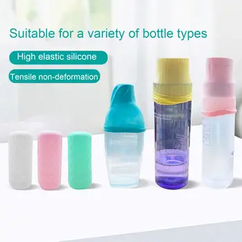 Портативный силиконовый рукав для бутылки Герметичный силиконовый рукав для бутылки для дорожных туалетных принадлежностей Высокоэластичная эластичная портативная жидкость