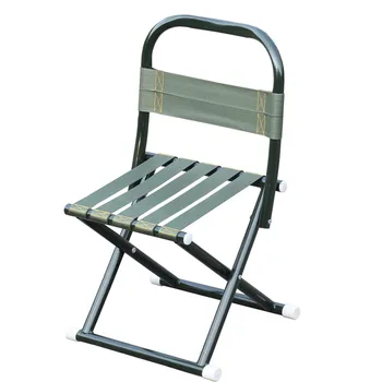 Портативный табурет со спинкой Уличный складной стул Портативный табурет для пожилых людей с удобным портативным стулом со спинкой