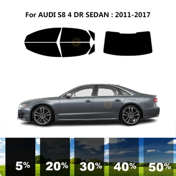  предварительно нарезанная нанокерамика автомобиль УФ тонировка окон комплект автомобильная оконная пленка для AUDI S8 4 DR СЕДАН 2011-2017