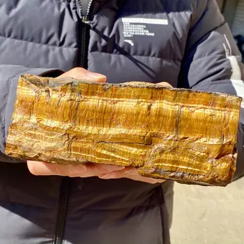 Природная необработанная руда камня тигрового глаза, образец кристаллического кварцевого минерала, исцеляющие размагничивающие украшения Рейки