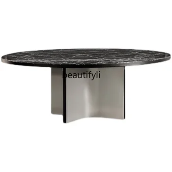  простой аппаратный стеклянный обеденный стол на ножках дизайнерская мебель в форме обеденного стола для гостиной модель стола для комнаты