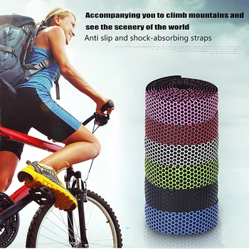 Противоскользящий ремень для горного велосипеда, цветной ремень с ручкой, износостойкие и противоскользящие аксессуары для езды на велосипеде