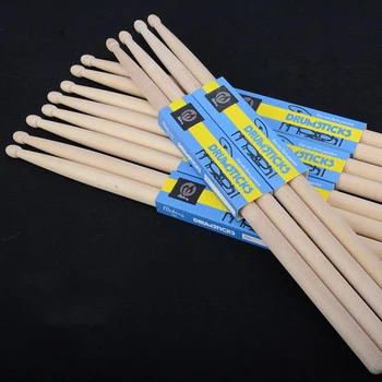 Профессиональные деревянные барабанные палочки для начинающих 5A 7A Дубовые деревянные барабанные палочки Набор барабанных палочек Аксессуары для перкуссионных инструментов