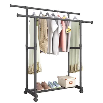 регулируемый портативный сборный шкаф шкаф простой двойной стержень для одежды вешалка для одежды guarda roupas для подвешивания одежды