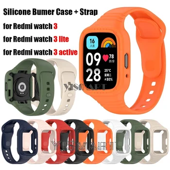 Ремешки для часов Redmi Watch 3 Lite Активная замена силиконового ремешка для бампера Redmi Watch3 Браслет Браслеты