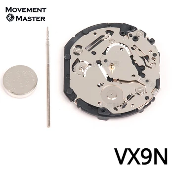 Ремонт и замена деталей для нового оригинального механизма VX9NE 6hands 6/9/12 Small Second Clock Movement in Japan
