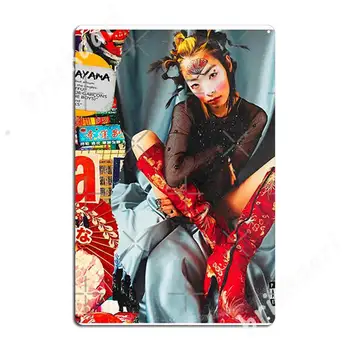 Рина Саваяма - Саваяма Металлические вывески Дизайн паба Таблички Фрески Жестяной знак Плакаты