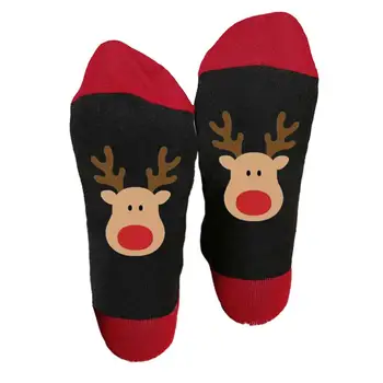 Рождественские носки Праздничные носки Рождественские мультяшные милые носки для женщин и мужчин Санта-Клаус Олень Снеговик Винная чашка Шаблон для осени