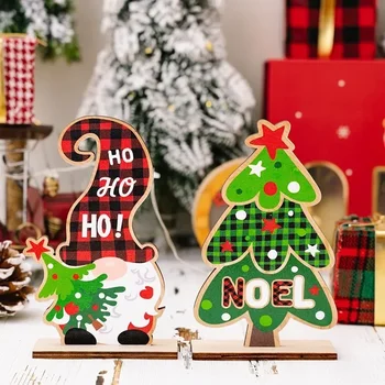 Рождественские украшения Милые деревянные украшения для гномов для праздничных вечеринок Украшения для елки своими руками