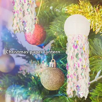 Рождественский бумажный фонарь Праздничный праздничный фонарь Праздничный рождественский фонарь-медуза Поделки своими руками для декоративных рождественских украшений